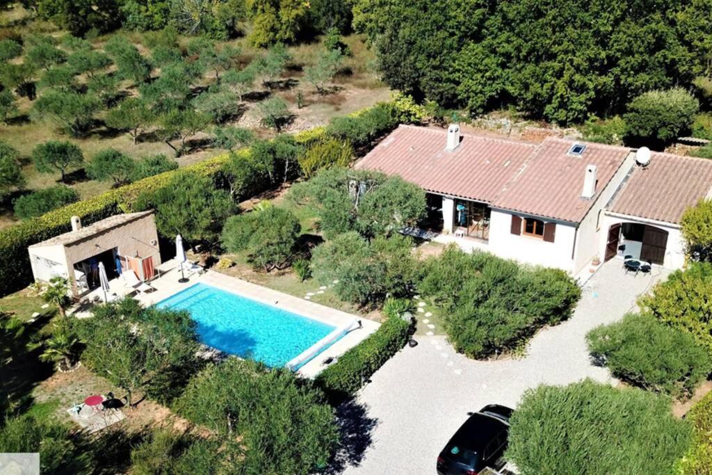 Villa Du Verdon Var Provence Avec Piscine Et Jardin - Private Regusse Bagian luar foto